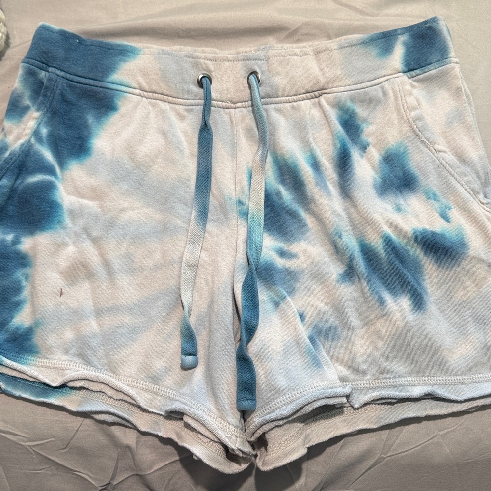 Blue Tie-Dye Shorts